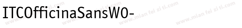 ITCOfficinaSansW0字体转换