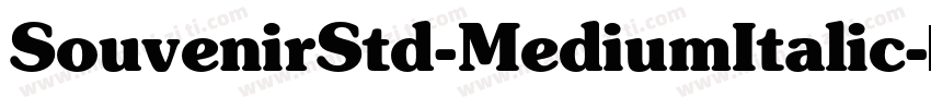 SouvenirStd-MediumItalic字体转换