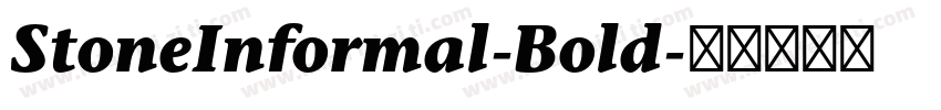 StoneInformal-Bold字体转换