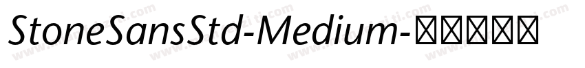StoneSansStd-Medium字体转换