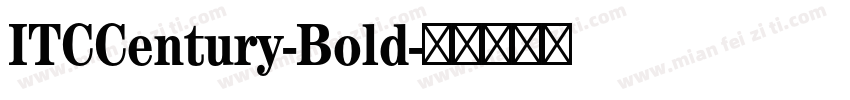 ITCCentury-Bold字体转换