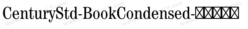 CenturyStd-BookCondensed字体转换