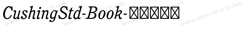 CushingStd-Book字体转换