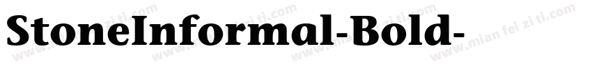 StoneInformal-Bold字体转换