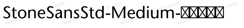 StoneSansStd-Medium字体转换