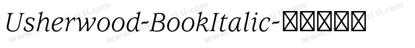 Usherwood-BookItalic字体转换