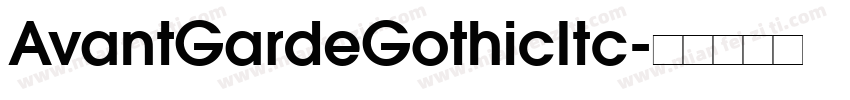 AvantGardeGothicItc字体转换
