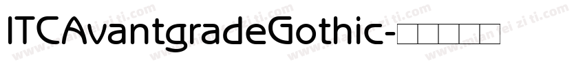 ITCAvantgradeGothic字体转换