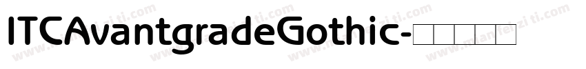 ITCAvantgradeGothic字体转换