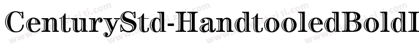CenturyStd-HandtooledBoldIt字体转换