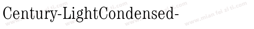 Century-LightCondensed字体转换
