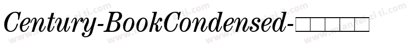 Century-BookCondensed字体转换