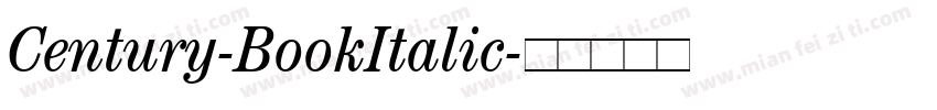 Century-BookItalic字体转换
