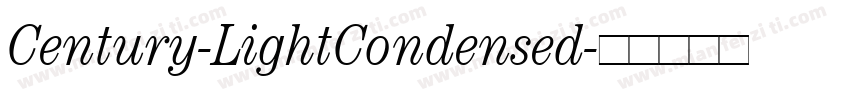 Century-LightCondensed字体转换