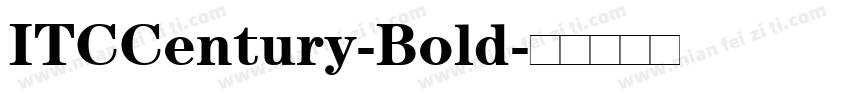 ITCCentury-Bold字体转换