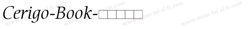 Cerigo-Book字体转换