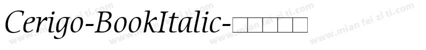 Cerigo-BookItalic字体转换