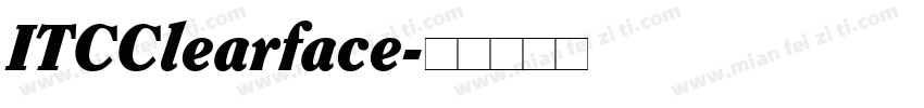 ITCClearface字体转换