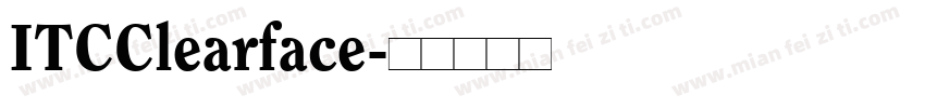 ITCClearface字体转换