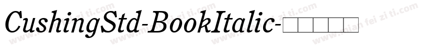 CushingStd-BookItalic字体转换