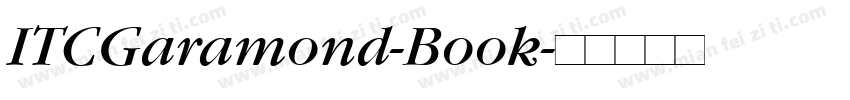 ITCGaramond-Book字体转换