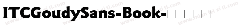 ITCGoudySans-Book字体转换