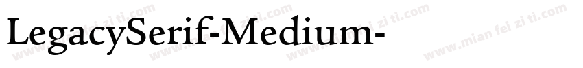 LegacySerif-Medium字体转换
