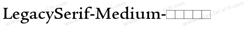 LegacySerif-Medium字体转换