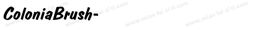 ColoniaBrush字体转换