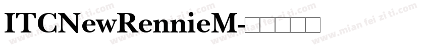 ITCNewRennieM字体转换