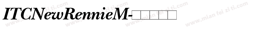 ITCNewRennieM字体转换