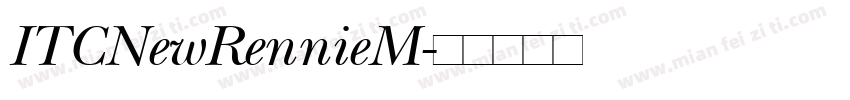 ITCNewRennieM字体转换