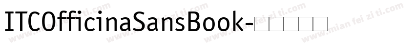 ITCOfficinaSansBook字体转换