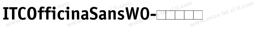 ITCOfficinaSansW0字体转换