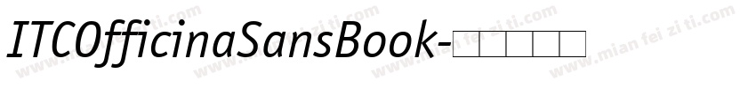 ITCOfficinaSansBook字体转换
