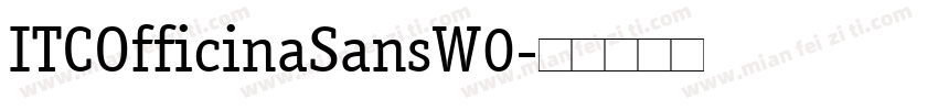 ITCOfficinaSansW0字体转换