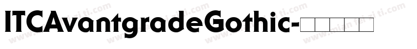 ITCAvantgradeGothic字体转换