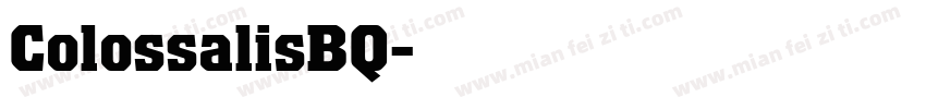 ColossalisBQ字体转换