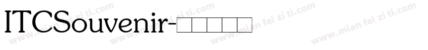 ITCSouvenir字体转换