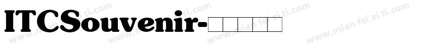 ITCSouvenir字体转换
