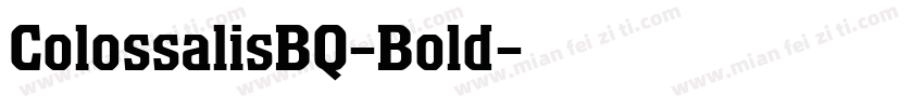 ColossalisBQ-Bold字体转换