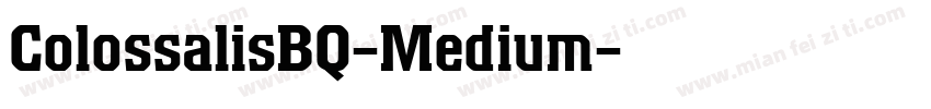 ColossalisBQ-Medium字体转换