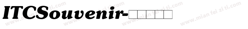 ITCSouvenir字体转换
