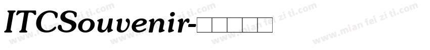 ITCSouvenir字体转换