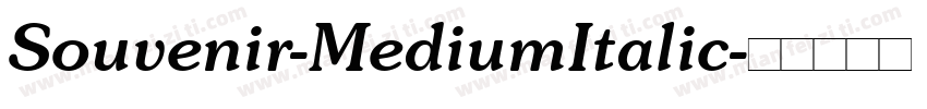 Souvenir-MediumItalic字体转换