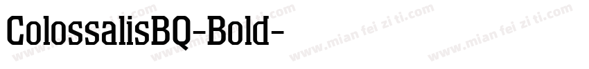 ColossalisBQ-Bold字体转换