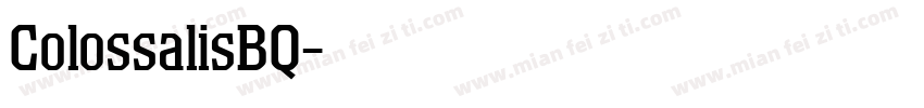 ColossalisBQ字体转换