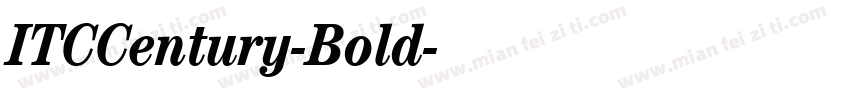 ITCCentury-Bold字体转换