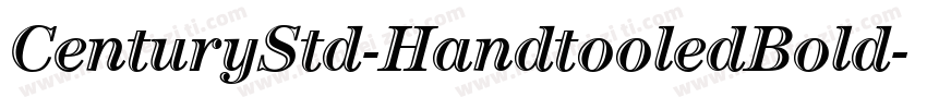 CenturyStd-HandtooledBold字体转换