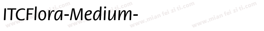 ITCFlora-Medium字体转换